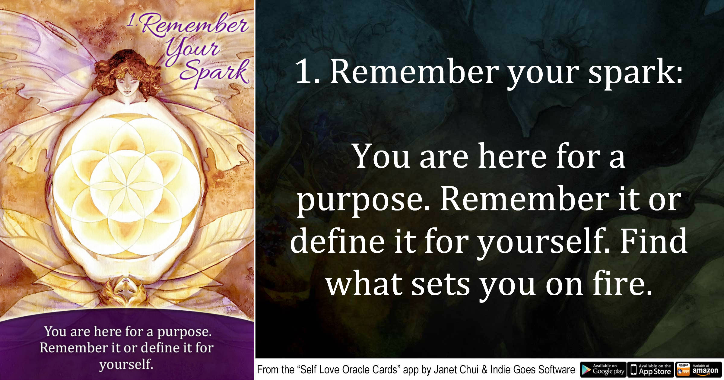 Your Reading From The 'Self Love Oracle Cards' App - Try It For Free!